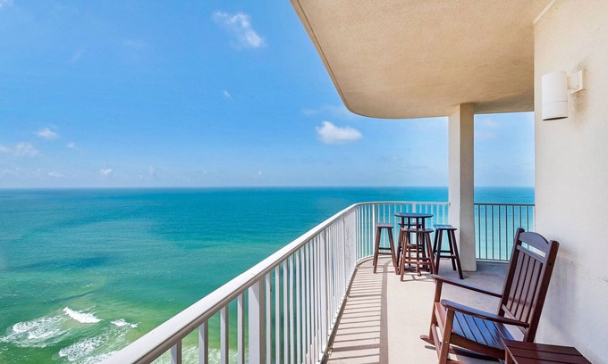 Panama City Beach Condo | Beachfront~3 King Bedrooms~Huge Pools+Hot Tubs~Tidewater 2117
