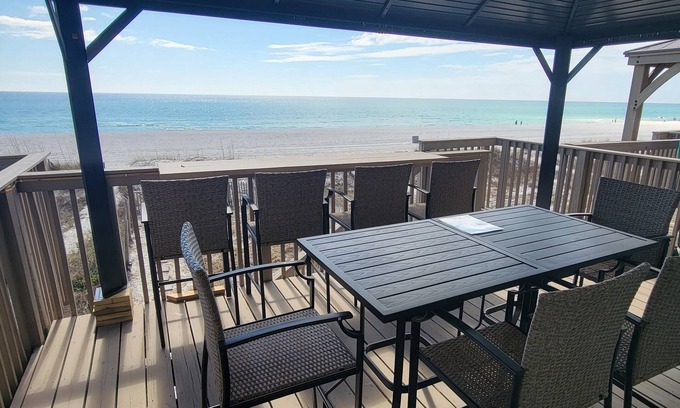 Panama City Beach House | Beachfront 3BR Townhome w/Deck ~ Near Pier Park