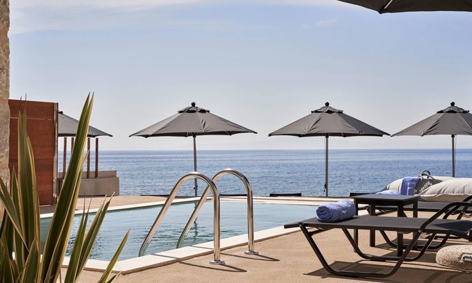 Riglia Villa | Beachfront Alassa Villas w/Private Pools Complex
