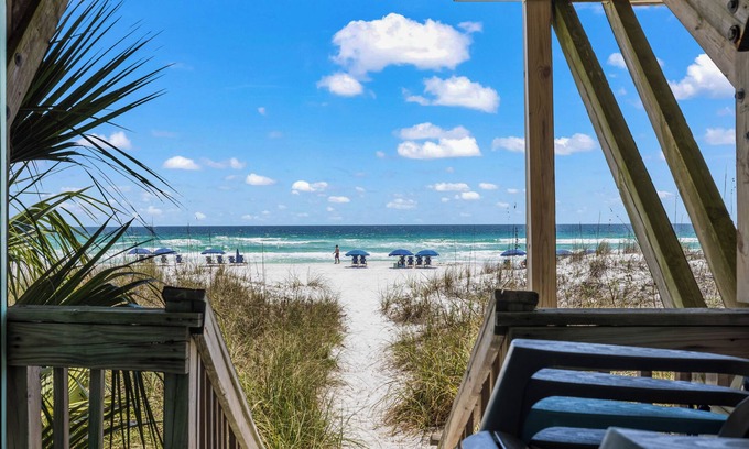 Miramar Beach House | BEACHFRONT Beach Vacation! Eat Breakfast While You Watch Dolphins!
