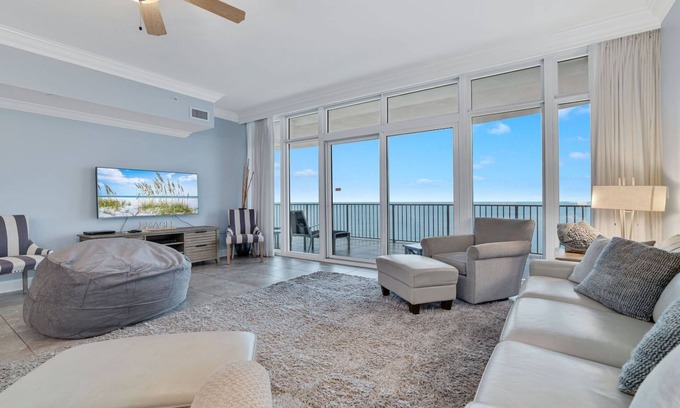 Gulf Shores Condo | Beachfront Beauty! New to Rentals! Water Slide!