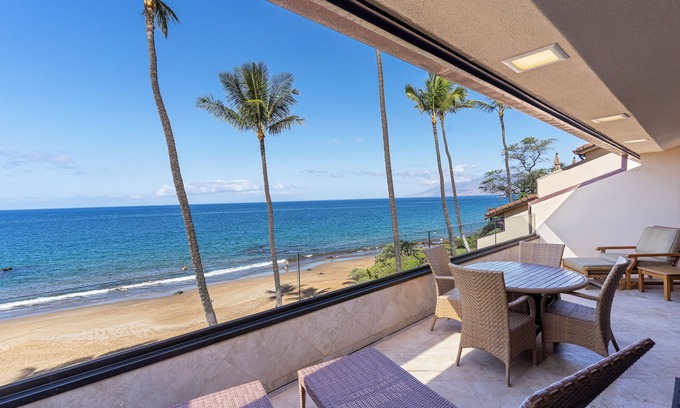 Wailea Condo | Beachfront Bliss: Makena Surf Resort B304 - Lovely Ocean Views & Lush Landscapes