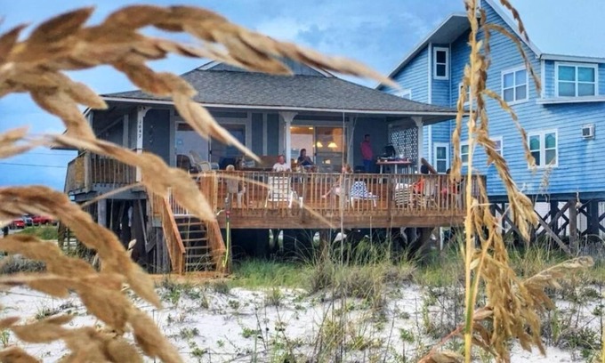 Gulf Shores House | Beachfront Bungalow, steps over the dunes onto the beach. This is a 4 bedroom