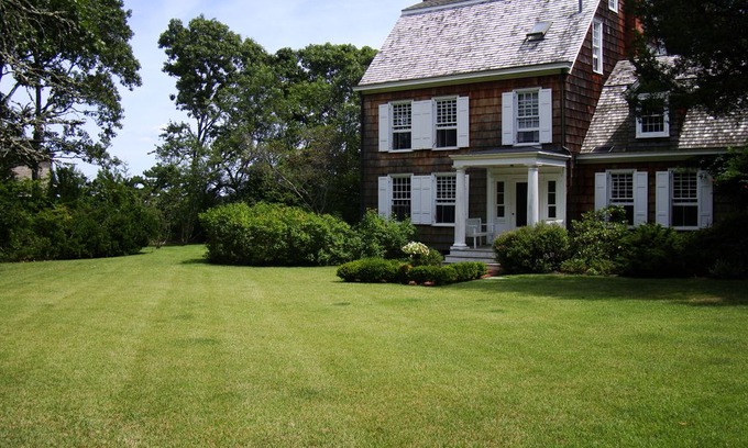 Peconic House | Beachfront Classic Home, with private beach
