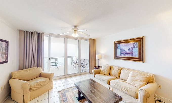 Panama City Beach Condo | Beachfront condo with Gulf views, private balcony, pools, hot tub & beach access