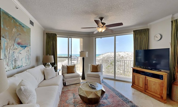 Seagrove Beach Condo | Beachfront Condo on 30A! Enjoy a Private Balcony and Great Resort Amenities!