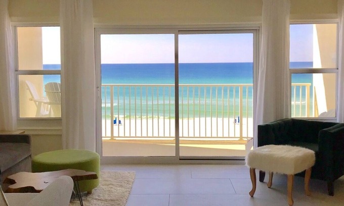 Crystal Beach Condo | Beachfront Condo, 1 King Bedroom + Bunk, 2 baths, sleeps 6