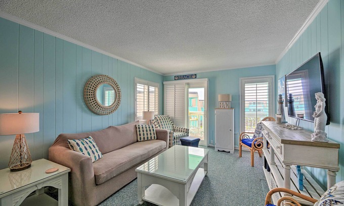 Morehead City Condo | Beachfront Condo w/Boardwalk & Pool Access!