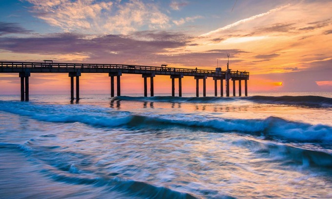 St. Augustine Beach Condo | Beachfront Condo with Community Pool, Beach Access, Balconies + Patio