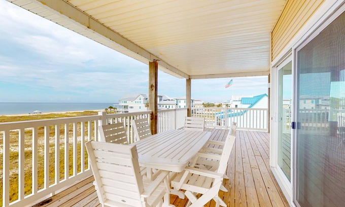East End House | Beachfront dog-friendly home with beach gear, charcoal grill, decks, great views