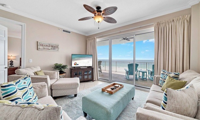 Orange Beach East Condo | BEACHFRONT, FAMILY FRIENDLY, WALK TO FLORABAMA