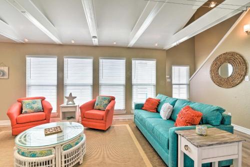 Galveston House | Beachfront Galveston Oasis Balconies, Ocean View!