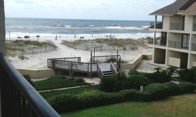 Gulf Shores House | Beachfront Gulfside Townhome, near the Hangout, Grass Courtyard, Large pool