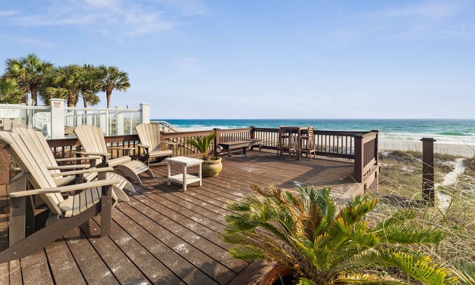 Kiska Beach House | Beachfront House Seaside Serendipity - Private Beach, Gulf Front, Sleeps 8,