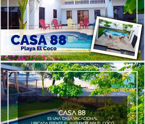 Playa El Coco Villa | Beachfront Home 88 Playa El Coco