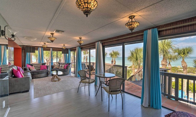 Englewood House | Beachfront Home on Gulf of Mexico w/Indoor Pool