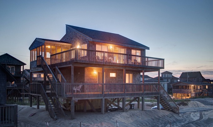 Buxton House | Beachfront home w/incredible views, waterfront decks, and easy beach access