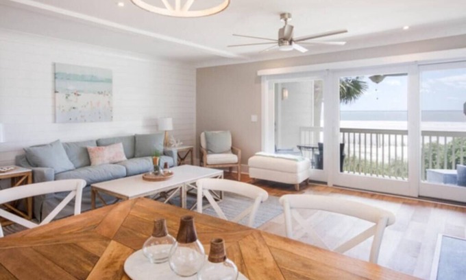 Isle of Palms Villa | Beachfront IOP Villa with Outdoor Pool. Remodeled!