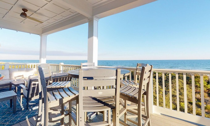 Sea Palm Village House | Beachfront luxury home - private pool, elevator - community pools, gym, tennis
