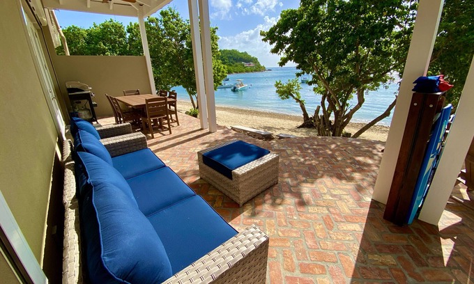 Estate Chocolate Hole and Great Cruz Bay Villa | Beachfront Luxury Villa-Jacuzzi,Kayaks, SUPs, Snorkel Gear, No Stairs, Near Town