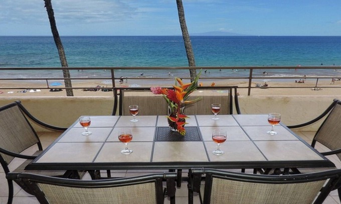 Wailea Condo | Beachfront, Ocean View, Polo Beach Wailea/Makena #306