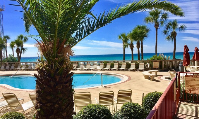 Gulf Lagoon Beach Condo | 🌊BeachFRONT- Private Hot Tub- XL Balcony- Pool- 3BR Hidden Dunes 1602🌊