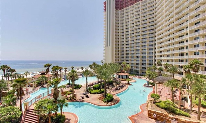 Panama City Beach Condo | Beachfront - Private Beach, Pools, Hot Tub, Free Activities Incl Daily