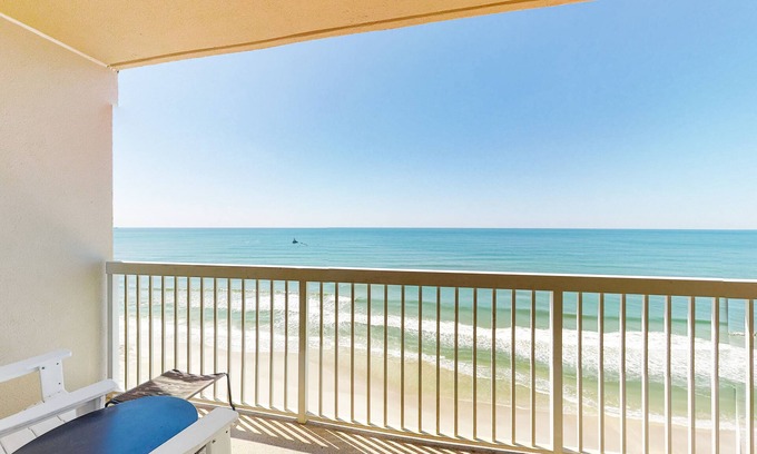Lower Grand Lagoon Condo | Beachfront resort home with 2 beachfront outdoor pools, hot tub, & gym