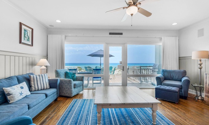 White Sands Condo | 🏖️Beachfront & Relaxing! Outdoor Shower- 4BR White Sands 459