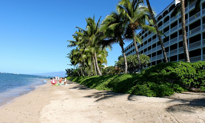 Historic Lahaina Front Street Condo | Beachfront remodeled ground floor Lahaina Shores