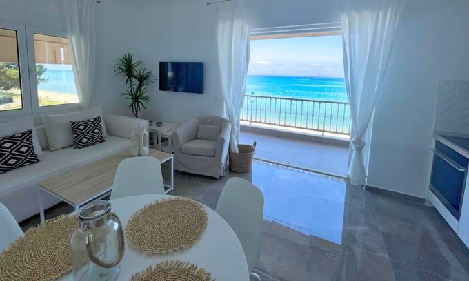 Haniotis Apartment | Beachfront Retreat: "The Beach House" - Your Perfect Vacation Getaway