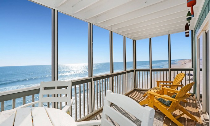 Cape San Blas House | Beachfront, Screen Porch, North Cape San Blas ~ Pelican Crossing