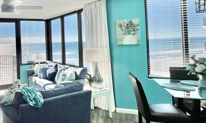 Panama City Beach Condo | Beachfront/Unbelievable Sunset views incl 3 pools, 2 beach chairs/umbrella!