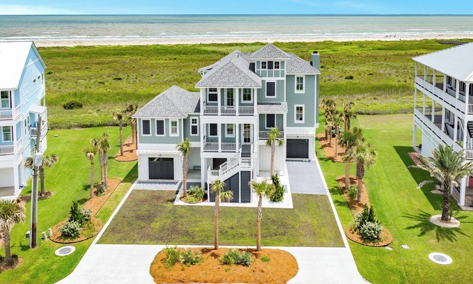 Red Fish Cove House | Beachfront Views w/Elevator, Multiple Decks + Community Pool & MORE!