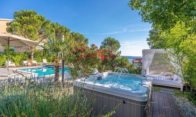 Dramalj House | Beachfront Villa with Private Pool, Jacuzzi, Sea View