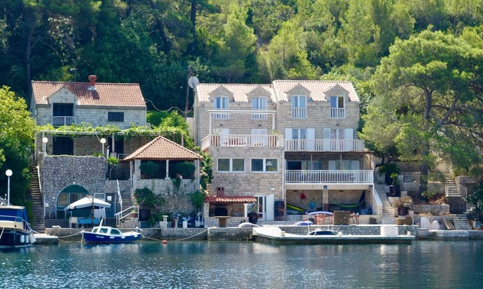 Kobas Villa | Beachfront villa with private beach right infront