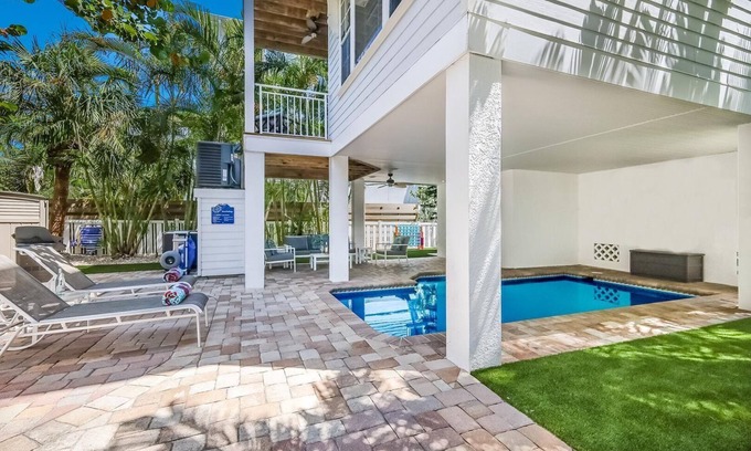 Anna Maria House | Beachology: 1 Block to Bean Point Beach, Pool, Game Room by Anna Maria Life Vacation Rentals