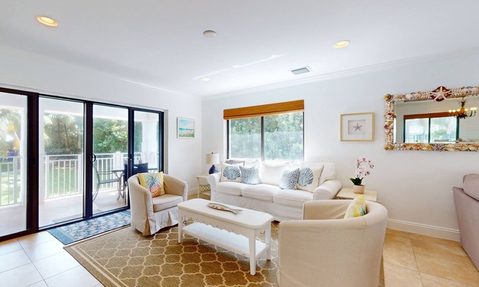 Juno Beach Apartment | Beachside Escape with Designer Decor - Near Pelican Lake Path & Juno Pier