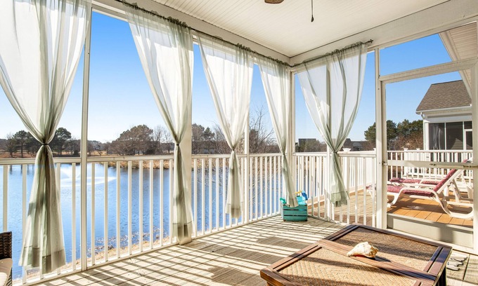 Ocean View Condo | Bear Trap Dunes lake view 2nd floor condo, with pools, golf, sauna-dog-friendly