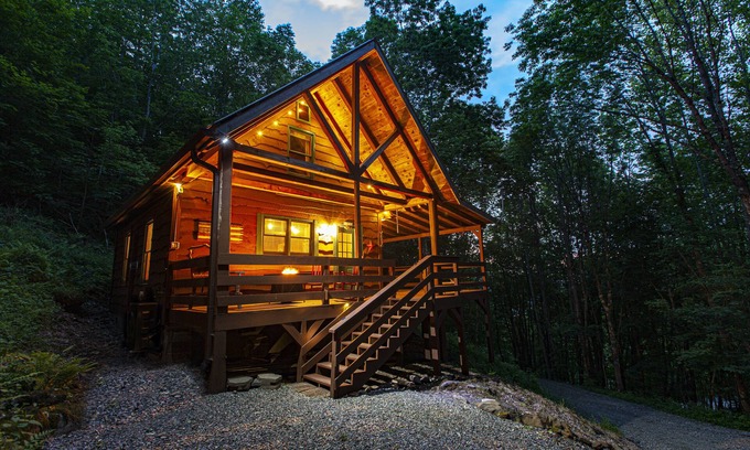 Zionville Cabin | Beat the Summer Heat in your own 3 acre Forest!