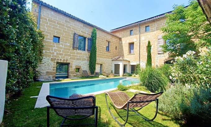 Montaren-et-Saint-Mediers House | BEAUTIFUL AUTHENTIC HOUSE OF VILLAGE NEAR UZES PROVENCE PERFECT FOR 2 FAMILY