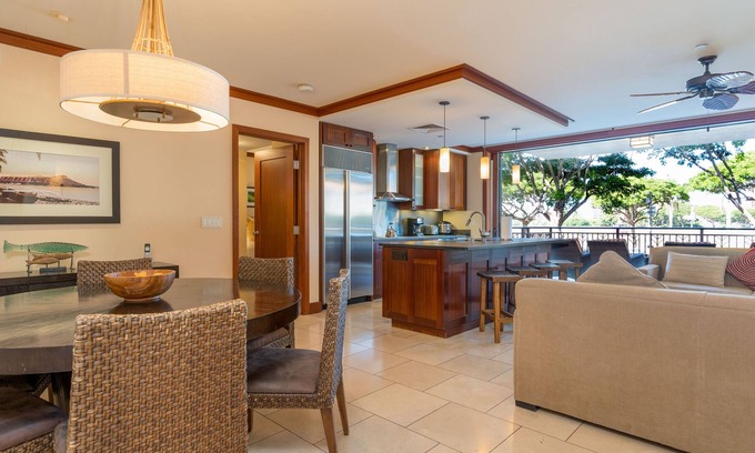 Ko Olina Condo | Beautiful 2-bedroom, 2-bath villa comes fully furnished with tropical flair (B-202)