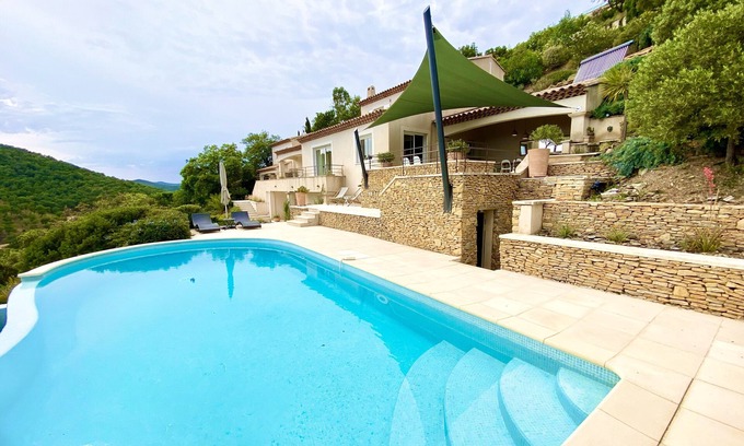 La Londe-les-Maures Villa | Beautiful and Large Luxurious Villa - Panoramic Sea View - Golf de Valcros