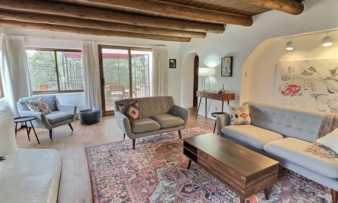 Taos House | Beautiful Adobe in the Pines Above Taos