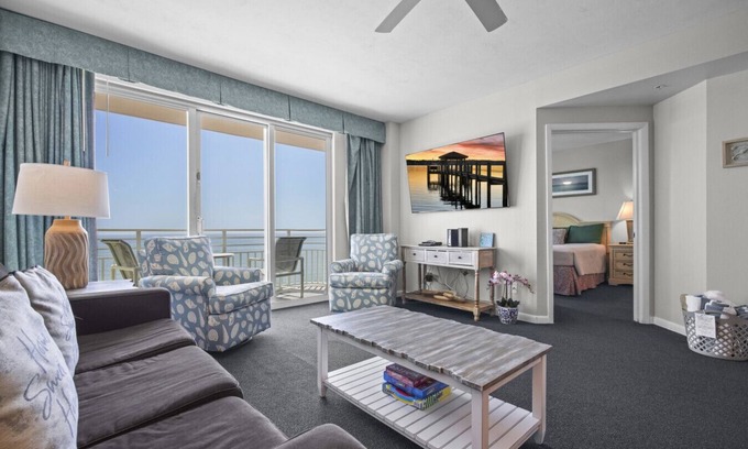 Daytona Beach Condo | Beautiful and Spacious 3 BR Direct Oceanfront Condo with Private Balcony at The Wyndham Ocean Walk Resort