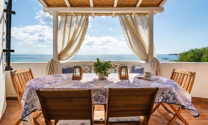 Province of Cagliari Villa | Beautiful apartment in villa for 8 guests with A/C, WIFI, TV and patio