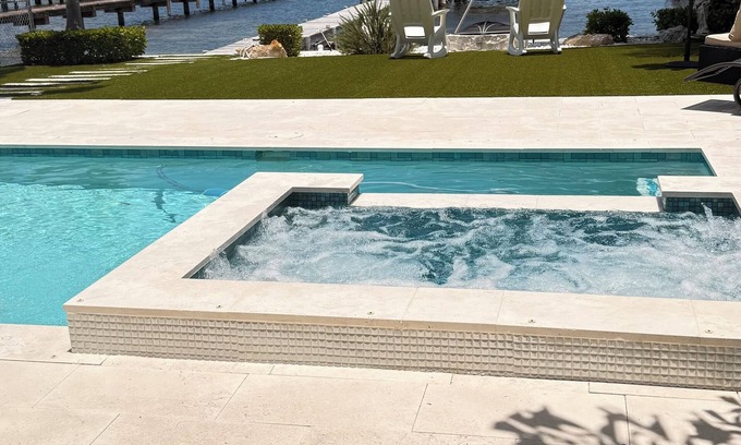 Cross Key Waterways House | Beautiful bay home with one-of-a-kind water view, pool,spa, an a private pier.
