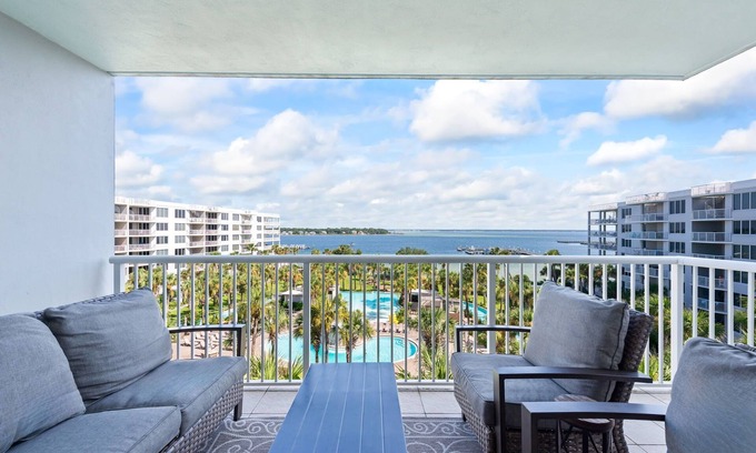 Fort Walton Beach Condo | Beautiful bay views, heated pools/hot tubs, gulf access includes beach service!