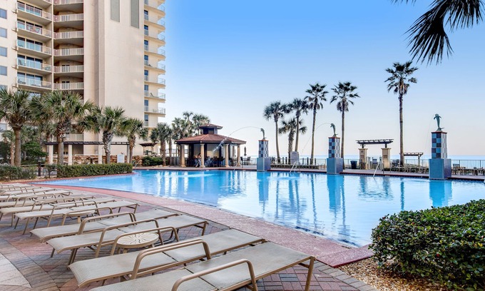 Panama City Beach Condo | Beautiful beachfront home with fantastic Gulf views, pool, & hot tub