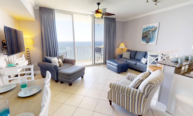 Panama City Beach Condo | Beautiful Beach Front Condo! Free Golf & Activities Daily!